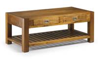 COUCHTISCH AUS HOLZ BRAUN L 120 cm