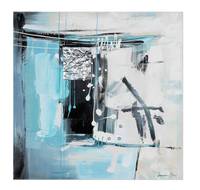 Bild handgemalt Hieroglyphic Turquoise