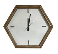 Horloge blanche bois recyclé - CHALET