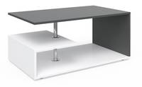 Table basse Guillemo anthracite/blanc