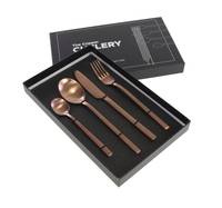S/4 teilig Besteck Copper Cutlery