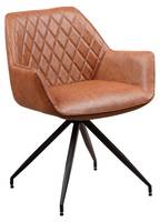 Gian Esszimmerstuhl Industrial Cognac