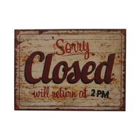 Schild Closed