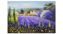 Acrylbild handgemalt Lavendelzeit