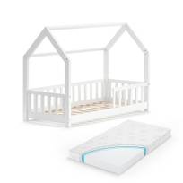 Kinderbett „Wiki“ 160x80cm Weiß mit Matr