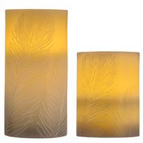 Wachskerze Cosy Feather (2er-Set)