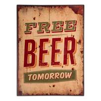 Panneau décoratif Free beer tomorrow