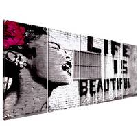 Wandbild Life is Beautiful (Banksy)
