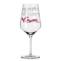 Rode wijnglas Herzkristall II