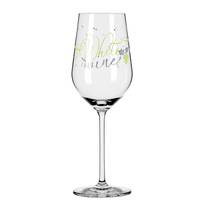 Witte wijnglas Herzkristall