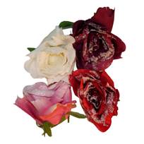 Fleurs artificielles Rose II (lot de 4)