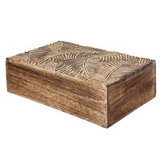 Boîte en bois sculptée TREASURE