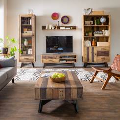 wohnwand holz dunkel, wohnwände | schrankwand & anbauwand jetzt online kaufen | home24, Design ideen