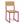 Lot de 2 chaises Oxford 40x40x86cm RJ-NA
