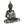 Dekofigur, Buddha im silbernen Gewand