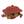Panier crabe rouge rotin tressé L72 cm