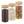 Lot de 3 bocaux en verre avec couvercle
