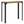 Table Mange debout Bristol  59X59x108 cm
