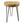 STOOL TRIPOD TEAK METAL LEGS