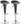 2er Set Barhocker Saddle