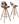 Tabouret patchwork SANA (Lot de 2)