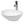Waschbecken Ovalform 410x330x142 mm weiß