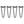 4 x 2 Streben Hairpin-Tischbeine 30.5cm