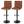 Barhocker HWC-B13 (2er Set)