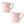 Rosa Marmor Tasse Goldhenkel (2er Set)
