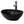 Vasque 41x33,5x14,5 cm noir