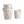 Korb aus gealtertem Metall (3er-Pack)