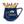 "Queen" Tasse Dunkelblau Goldene Krone