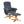 Charles Relaxsessel Hocker Dunkelgrau