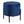 Tabouret en velours bleu
