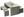 Beton Esstisch Set 3 teilig U-Form