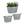Metallwanne Vintage Optik 3er Set