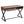 Bureau scandinave 2 tiroirs bois foncé