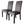 Gestoffeerde stoelen Moux (set van 2)