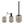 Bad-Accessoire-Set Fedio (3-teilig)