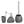 Bad-Accessoire-Set Pion (3-teilig)