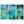 Afbeelding Turquoise and Gold (3-delig)