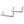 Wandplank Chevron Love (set van 2)