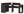 Bureau ordinateur Kron noir/rouge Set 6