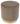 Tabouret velours cotelé maron