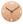 Design Wanduhr Duhrchbruch Eiche rund