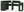 Bureau ordinateur Kron noir/Vert Set 6