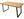Design Esstisch LOFT 140cm braun