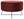 Runder Pouf Stoff Velours bordeaux