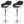 Barhocker HWC-F16 (2er Set)