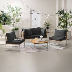 Loungegruppe TEAKLINE 5-teilig
